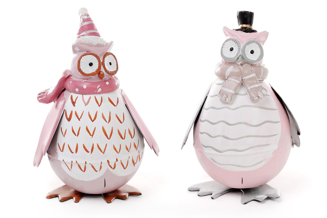 Новорічна статуетка Сова 11.5см, 2 дизайни - Фото
