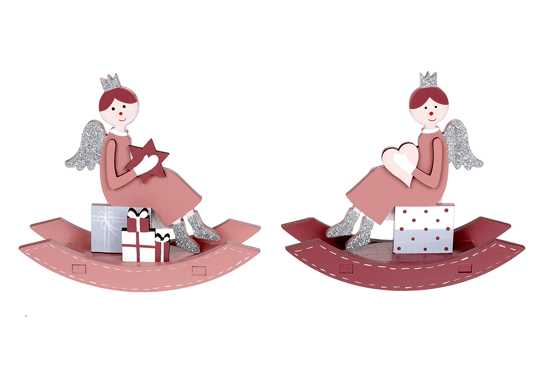 Новорічний декор Янгол13см, 2 дизайни - Фото