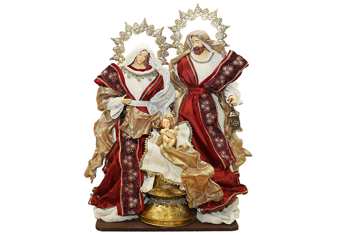 Різдвяний Вертеп (набір із 3-х фігур на підставці), 38*26*60см - Фото