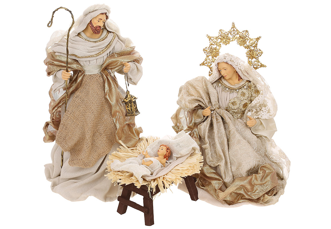 Різдвяний Вертеп (набір із 3-х фігур), 37см - Фото