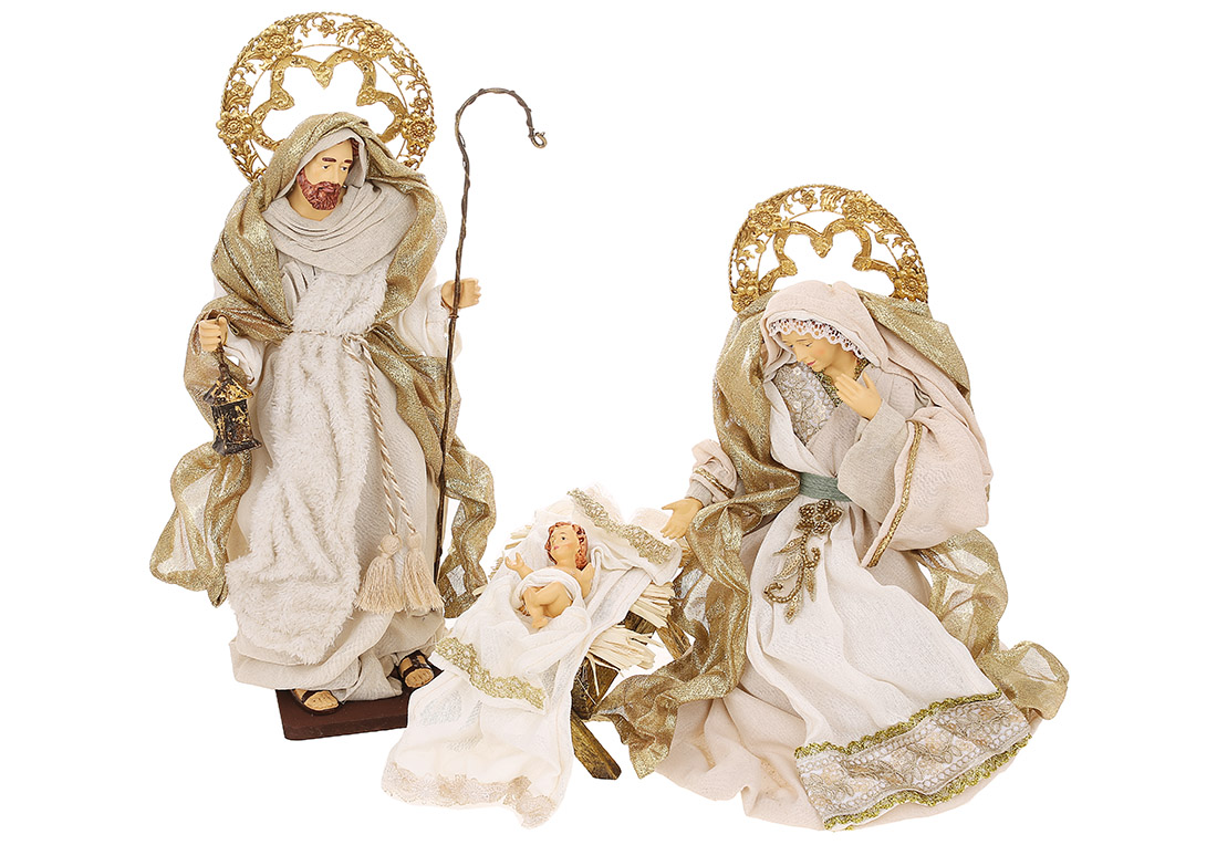 Різдвяний Вертеп (набір із 3-х фігур) 42см - Фото