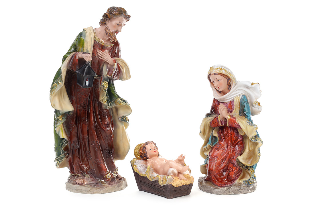 Різдвяний Вертеп (набір із 3-х фігур) 40см - Фото