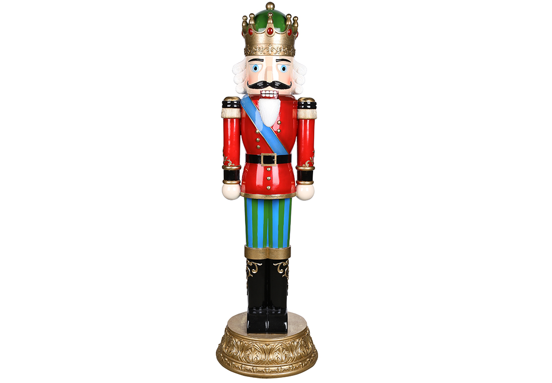 Новорічний декор для інтер'єру Лускунчик 38*124см - Фото