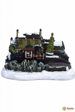 Новогодняя музыкальная инсталляция "Поезд с подарками"