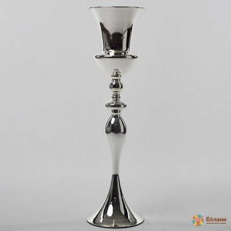 Ваза "Champagne №2" серебристая L