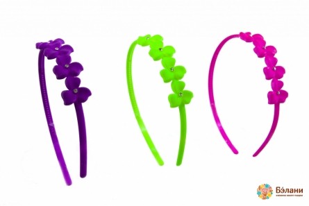 Обруч яркий матовый "Flowers"