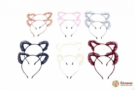 Обруч "Lace kitty"