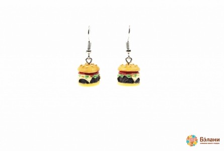 Серьги Fastfood "Hamburger"