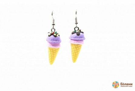 Серьги Fastfood "Currant ice cream"