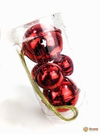 Елочная игрушка "Бубенцы красные"