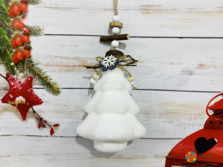 Елочная игрушка "Ёлка с композицией"