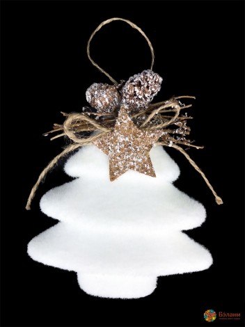 Елочная игрушка "Ёлка со звездочкой"