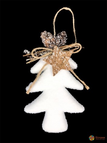 Елочная игрушка "Ёлочка с композицией"