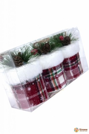 Елочная игрушка "Пень в мешковине"