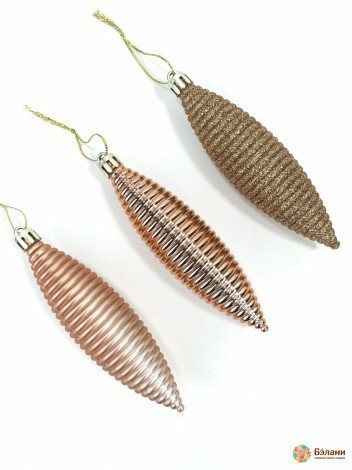 Елочная игрушка "Сосулька"