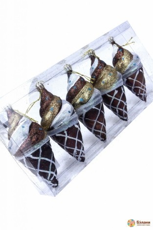 Елочная игрушка "Мороженое с присыпкой"