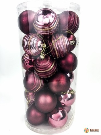 Ялинкова іграшка "Фіолетовий мікс"