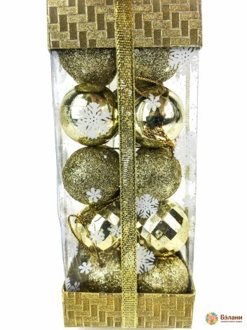 Елочная игрушка "Золото микс"