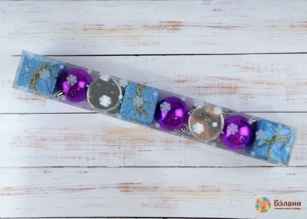 Елочная игрушка "Микс Цветные" M