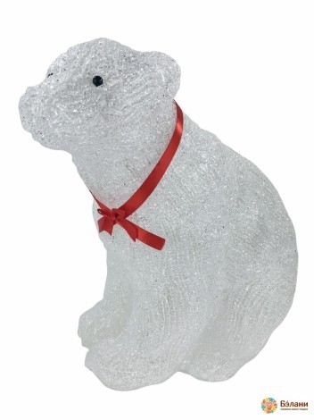 Декор, що світиться, "Білий ведмедик"