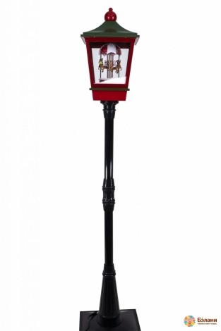 Фонарь на ножке с искусственным снегом L