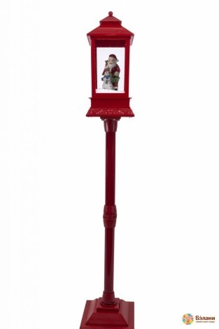 Фонарь на ножке с искусственным снегом М