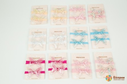 Резинка с наполнителем "Бабочка"