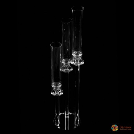 Свічник скляний "Flask" на 3 свічки