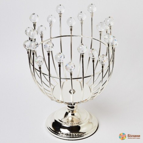 Металлическая "Фруктовница" серебристая S