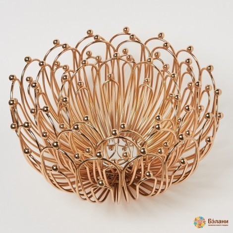 Металлический набор "Фруктовница" золотистая 3шт.