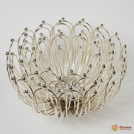 Металлический набор "Фруктовница" серебристая 3шт.