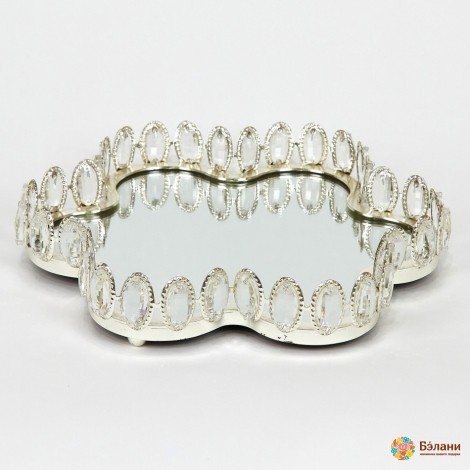 Подтарельник металлический с кристаллами "Star"