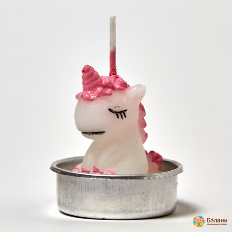 Свічки "Little Unicorn №1" рожеві