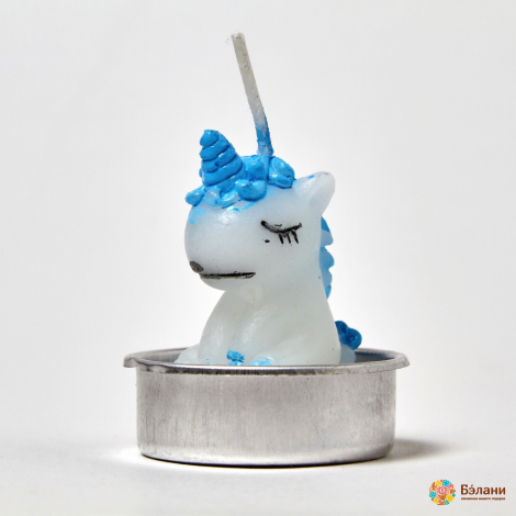 Свічки "Little Unicorn №1" блакитні