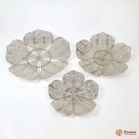 Серебряные металлические цветы "Silver Blossom"