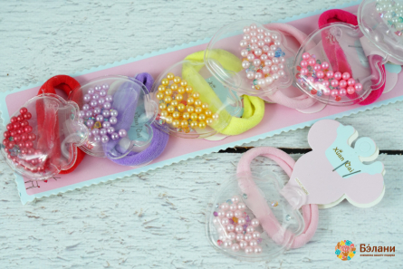 Резинка с наполнителем "Клубничка"