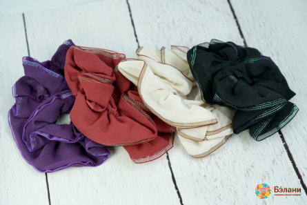 Резинка шифоновая с  кантом с люрексом