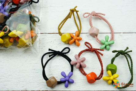 Гумка подвійна "Квітка з каменем"