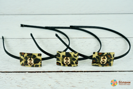 Обруч "Chanel leopard"