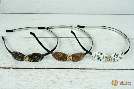 Обруч "Bow Chanel" узкий