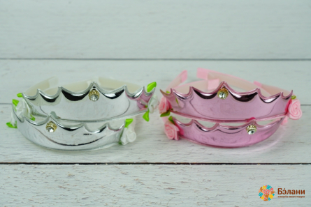 Обруч "Crown with diamond" глянец
