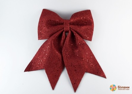 Декор "Бант красный"