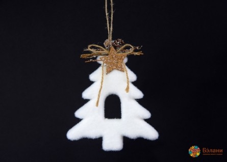 Елочная игрушка "Елочка с декором"
