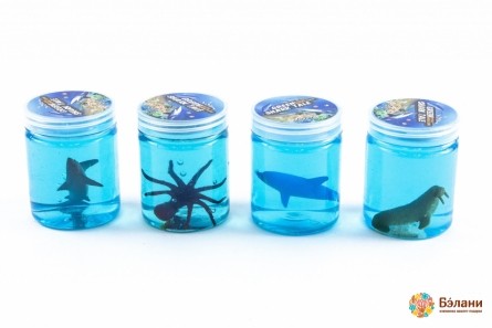 Слайм "Green shark tale"