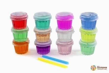 Слайм в граненой баночке