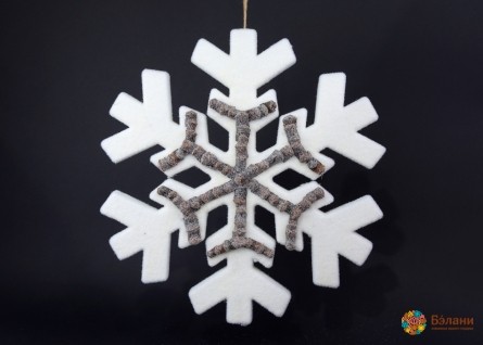 Декор "Подвесная снежинка"