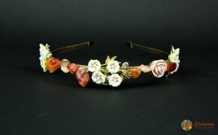 Обруч "Roses&cornelian"