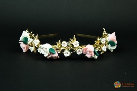 Обруч "Bouquet of roses"