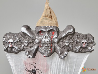 Подвеска на Halloween "Череп" пенопластовая