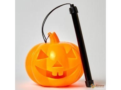 Декоративная светящаяся тыква "Angry Pumpkin" S